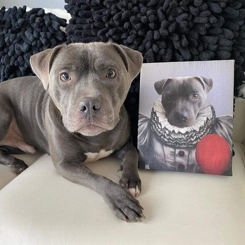 Crown and Paw - Custom Crown and Paw Halloween Pet Portrait