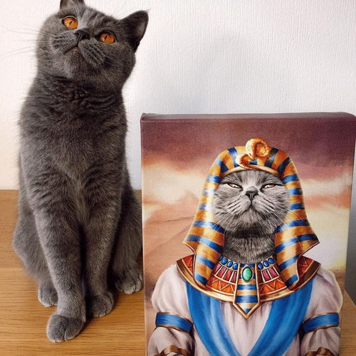 Crown and Paw - Canvas The Pharaoh - Custom Pet Canvas