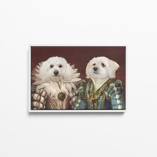 The Queen and Sapphire Queen - Custom Pet Canvas