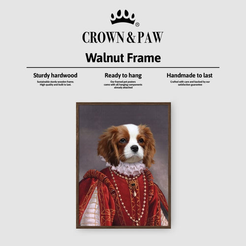 Crown and Paw - Poster The Queen of Roses - Custom Pet Poster