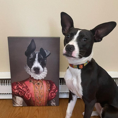Crown and Paw - Canvas The Red Rose - Custom Pet Canvas
