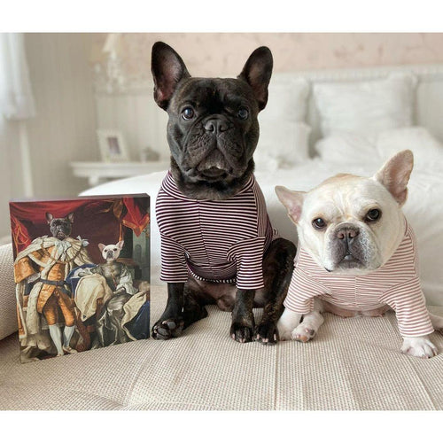 Crown and Paw - Canvas The Royal Couple - Custom Pet Canvas