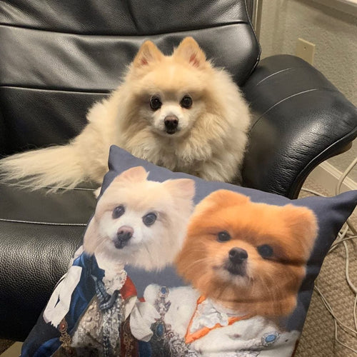 Crown and Paw - Throw Pillow The Rulers - Custom Throw Pillow