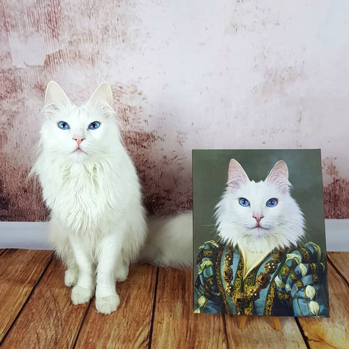 Crown and Paw - Canvas The Sapphire Queen - Custom Pet Canvas