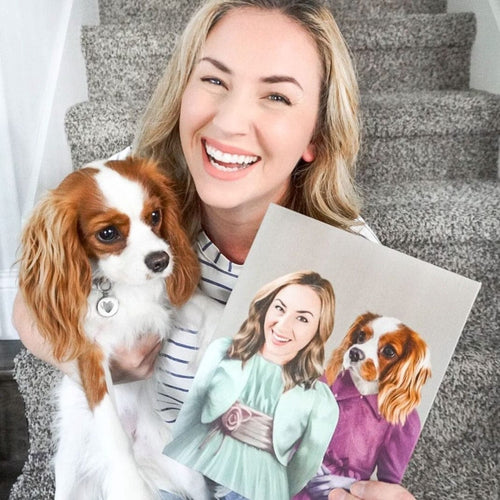Crown and Paw - Canvas The Sisters - Custom Pet Canvas