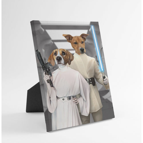 Crown and Paw - Standing Canvas The Space Siblings - Custom Standing Canvas