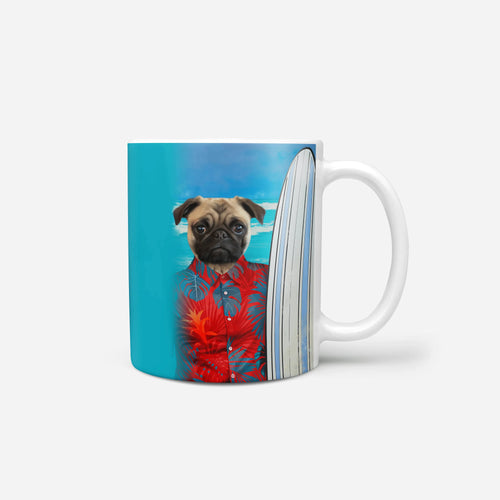 Crown and Paw - Mug The Surfer - Custom Mug 11oz / Red