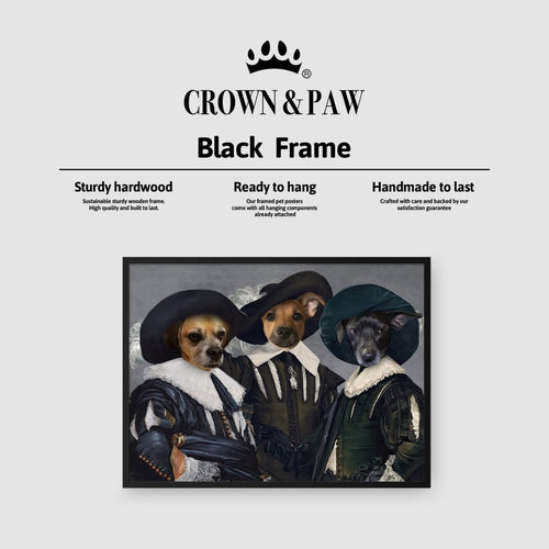 Crown and Paw - Poster The Three Musketeers - Custom Pet Poster
