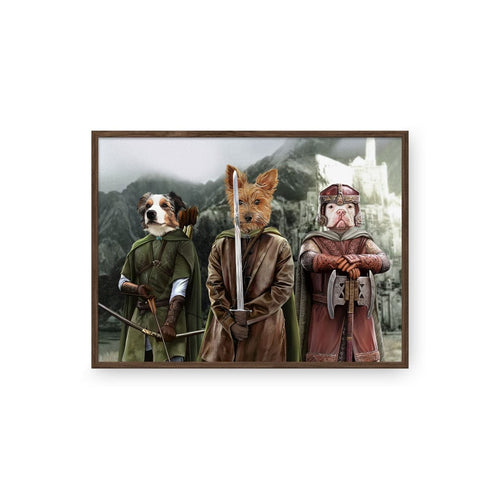 Crown and Paw - Poster The Three Pawtectors - Custom Pet Poster