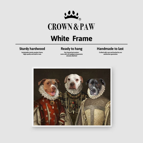 Crown and Paw - Poster The Three Queens - Custom Pet Poster