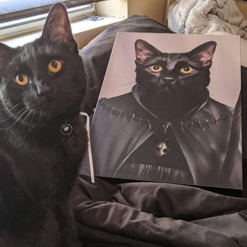 Crown and Paw - Custom Crown and Paw Halloween Pet Portrait