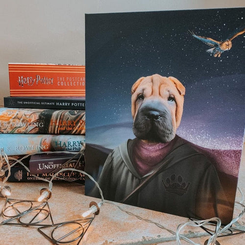 Crown and Paw - Canvas The Wizard - Custom Pet Canvas
