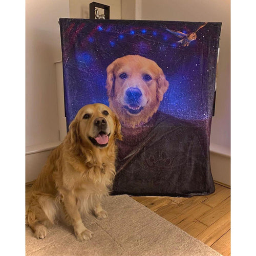 Crown and Paw - Blanket The Wizard - Custom Pet Blanket