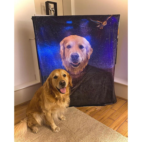 Crown and Paw - Blanket The Wizard - Custom Pet Blanket