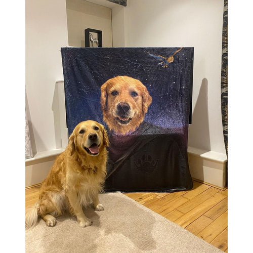 Crown and Paw - Blanket The Wizard - Custom Pet Blanket