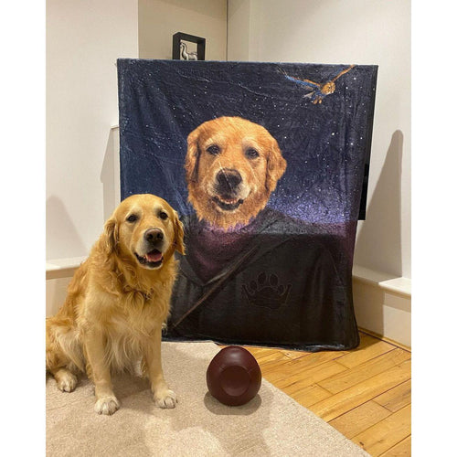 Crown and Paw - Blanket The Wizard - Custom Pet Blanket