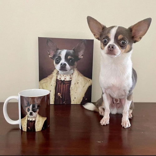 Crown and Paw - Canvas The Young King - Custom Pet Canvas