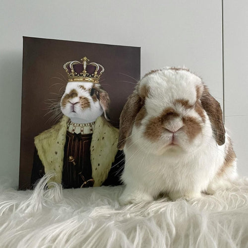 Crown and Paw - Canvas The Young King - Custom Pet Canvas
