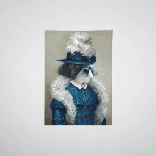 Crown and Paw - Poster The Boa Lady - Custom Pet Poster 8.3" x 11.7" / Unframed