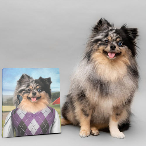 The Golfer - Custom Pet Canvas