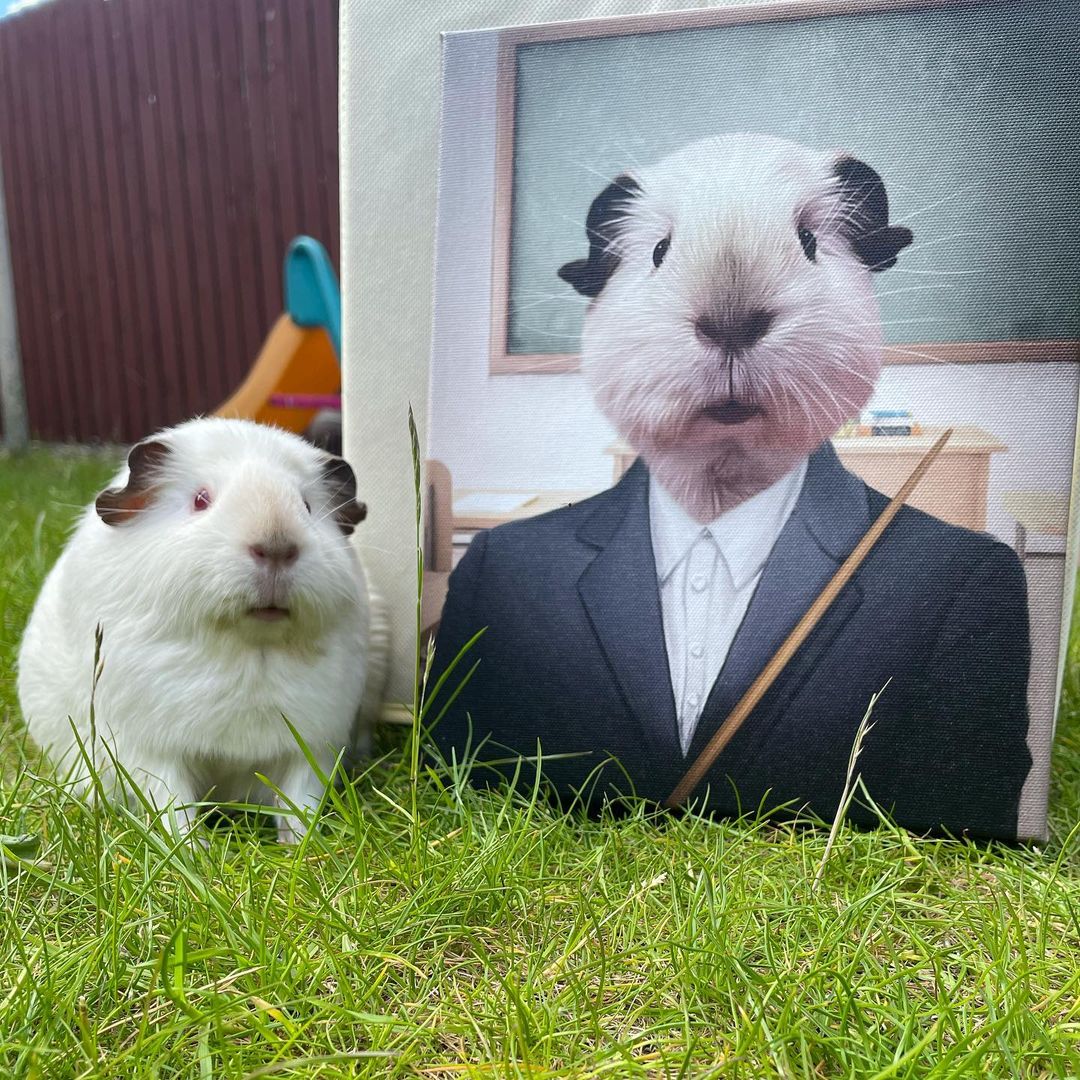The Teacher Custom Pet Canvas