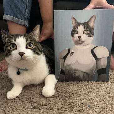 Crown and Paw - Canvas The Trooper - Custom Pet Canvas