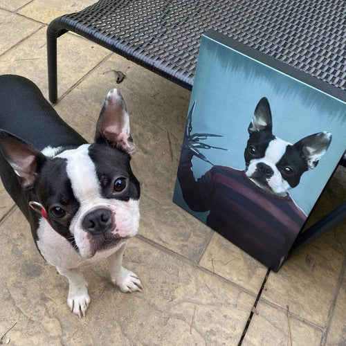 Crown and Paw - Custom Crown and Paw Halloween Pet Portrait