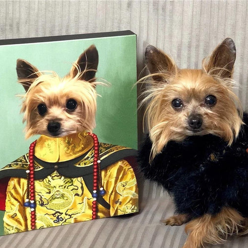 Crown and Paw - Canvas The Chinese Emperor - Custom Pet Canvas