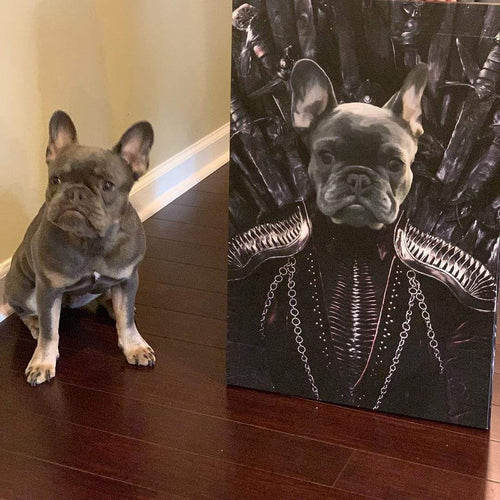 Crown and Paw - Canvas The Queen of the Seven Kingdoms - Custom Pet Canvas