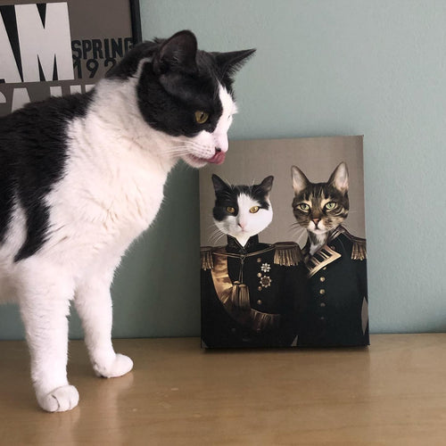 Crown and Paw - Canvas The Brothers In Arms - Custom Pet Canvas