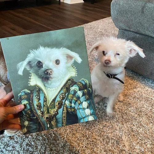 Crown and Paw - Canvas The Sapphire Queen - Custom Pet Canvas
