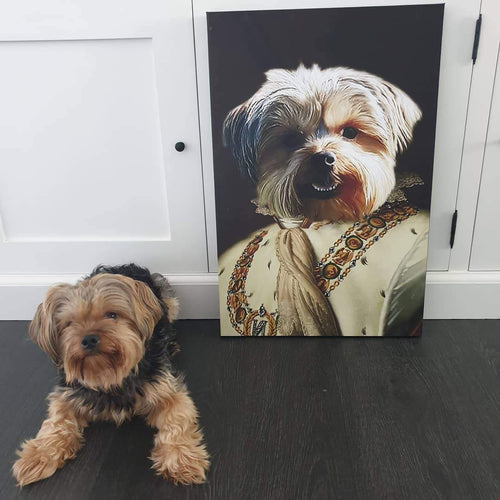 Crown and Paw - Canvas The Emperor - Custom Pet Canvas