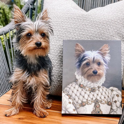 Crown and Paw - Canvas The Princess - Custom Pet Canvas