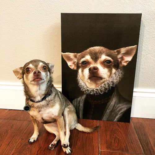Crown and Paw - Canvas The Countess - Custom Pet Canvas