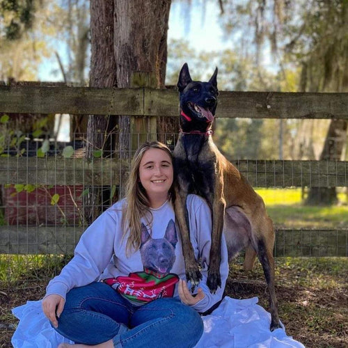 Crown and Paw - Custom Clothing Christmas Bundle Deal: Pet Face Sweatshirt and Socks (Save $30)