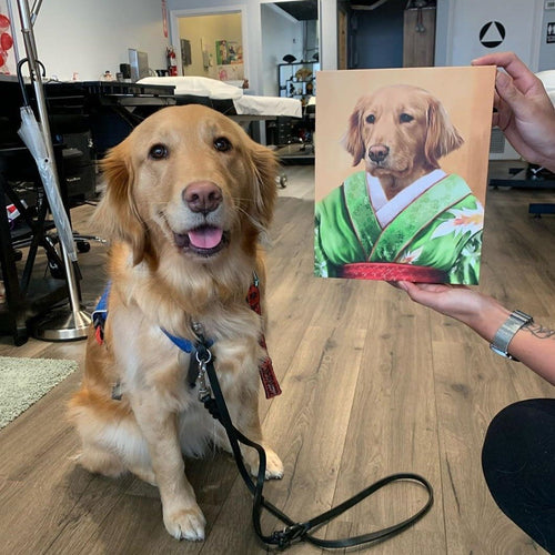 Crown and Paw - Canvas The Geisha - Custom Pet Canvas