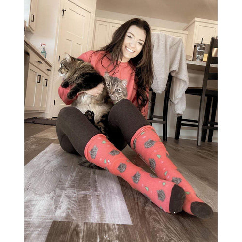 Crown and Paw - Custom Clothing Christmas Bundle Deal: Pet Face Sweatshirt and Socks (Save $30)