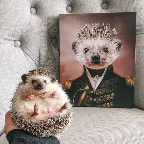 Crown and Paw - Canvas The General - Custom Pet Canvas