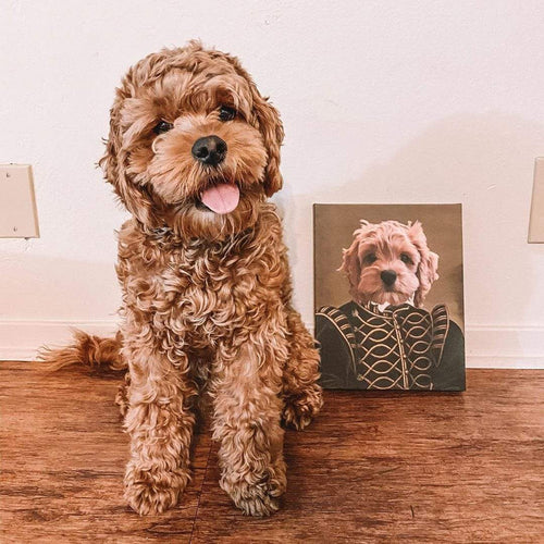 Crown and Paw - Canvas The Noble - Custom Pet Canvas