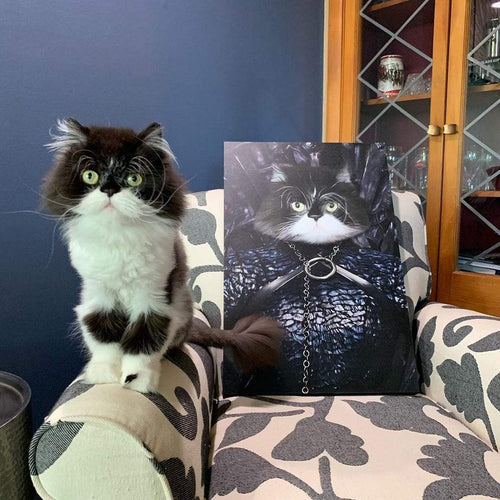 Crown and Paw - Canvas The Lady of the North - Custom Pet Canvas