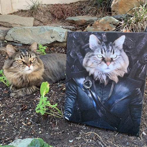 Crown and Paw - Canvas The Mother Of Dragons - Custom Pet Canvas