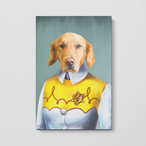 Crown and Paw - Canvas The Cowgirl - Custom Pet Canvas