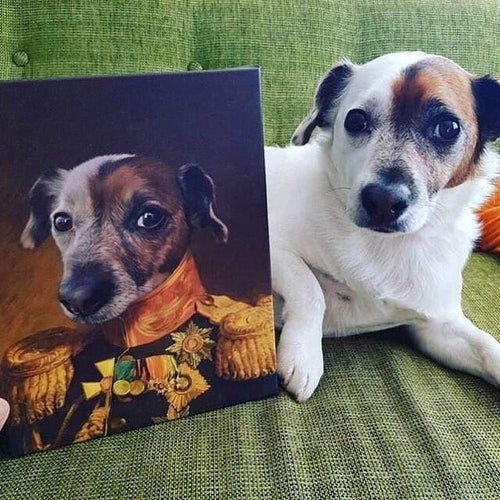 Crown and Paw - Canvas The Veteran - Custom Pet Canvas