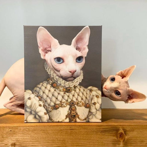 Crown and Paw - Canvas The Princess - Custom Pet Canvas