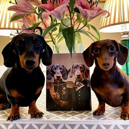 Crown and Paw - Canvas The Brothers In Arms - Custom Pet Canvas