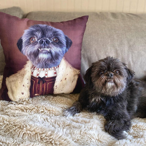 Crown and Paw - Throw Pillow The Young King - Custom Throw Pillow