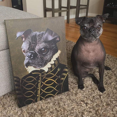 Crown and Paw - Canvas The Noble - Custom Pet Canvas