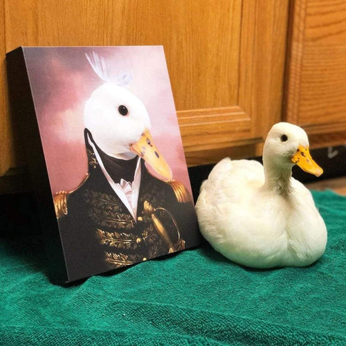 Crown and Paw - Canvas The General - Custom Pet Canvas