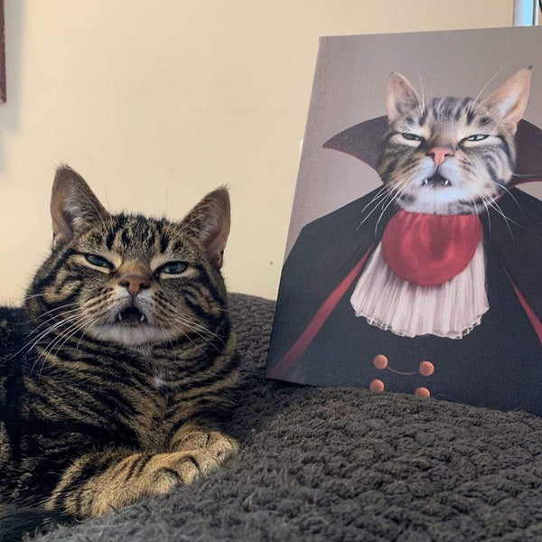 The Vampire - Custom Pet Canvas