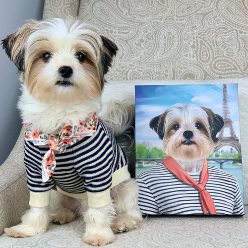 Crown and Paw - Canvas The Frenchie - Custom Pet Canvas